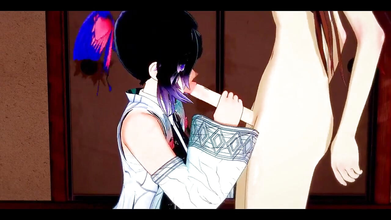 Demon Slayer Futanari - Shinobu X Nezuko Hardsex - Japanese Asian Manga Anime Game Porn