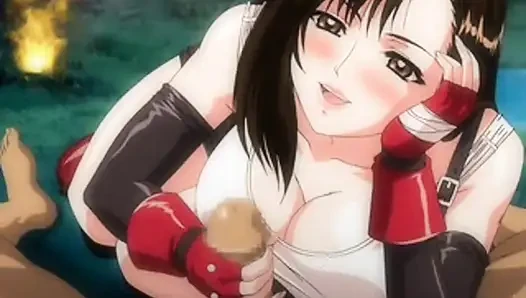 Sarcasticshovel392 представляет: Тифа Локхарт в Final Fantasy VII кончает в интенсивной аниме-стиле оральной секс-сессии с английскими субтитрами
