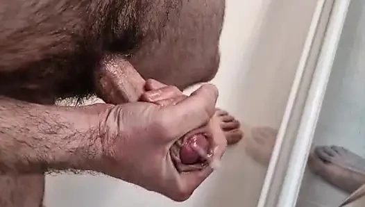 Bir fleshlight'ı sikiyor ve boşalıyor
