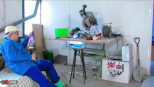 Anal threesome in the workshop with two very vicious college girls