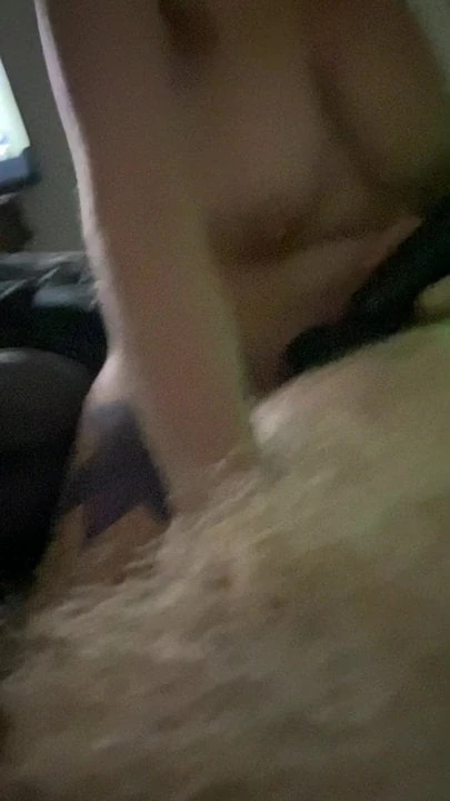 Cum with toy