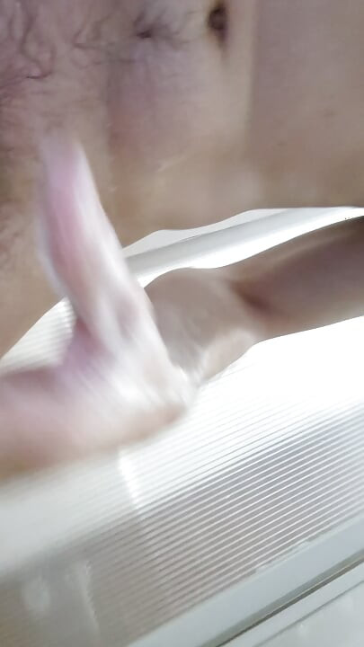 Anal fisting in the shower