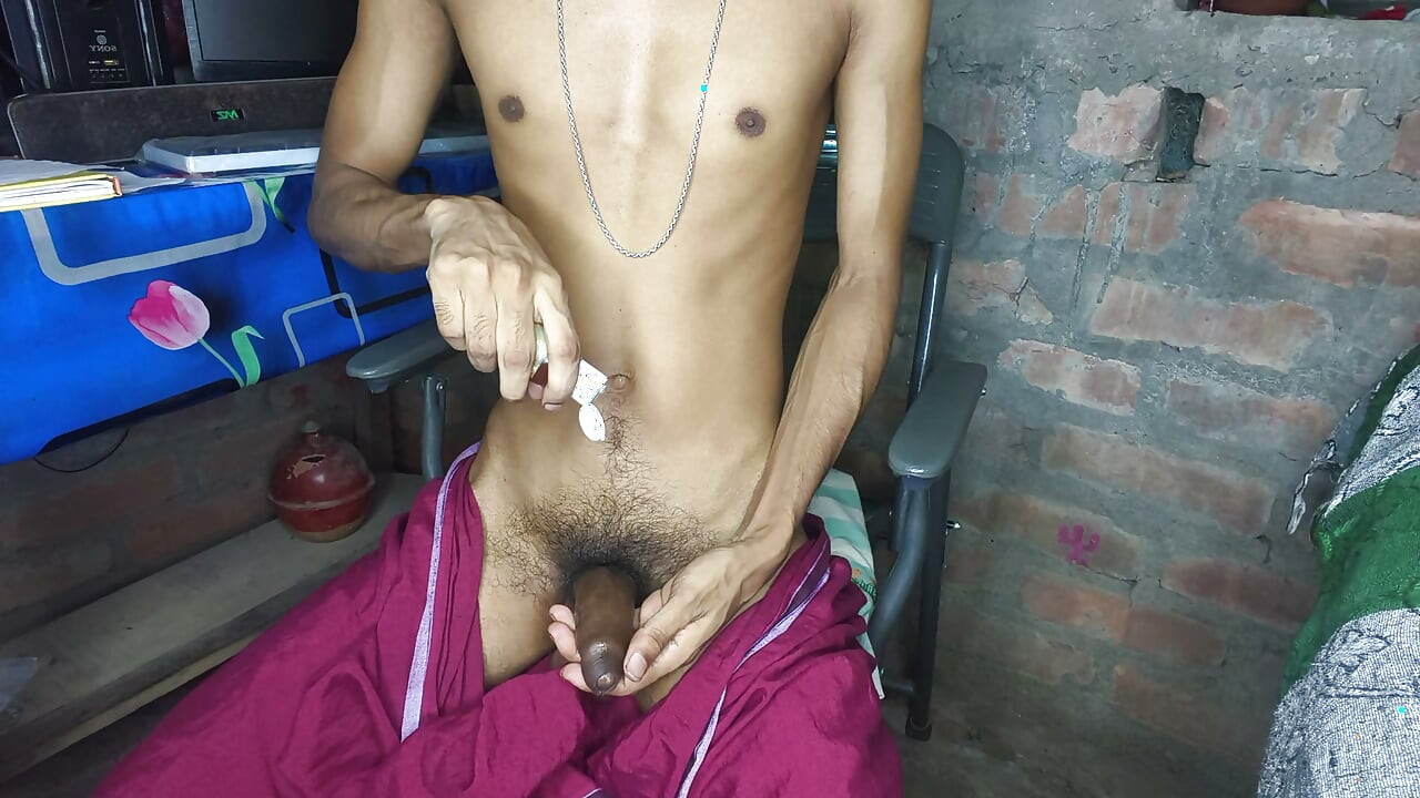 Preparing to masturbate
