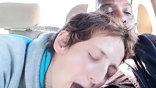 Dirty street whore is drinking my cum for breakfast. MILF