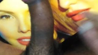 Jacqueline Fernandez i Amanda Cerny ostry seks i zostaje wytryskany