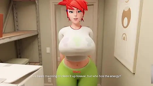 HOT STEPSIS KIM POSSIBLE RUB HER BUTT AGAINST ME AND THEN I FUCKED HER THIGH IN SEXY LEGGINGS!