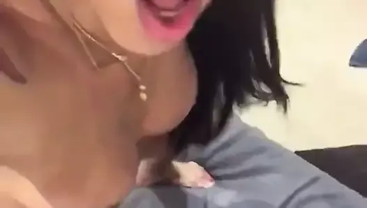 Bitch boy can't take her monster cock but she doesn't stop