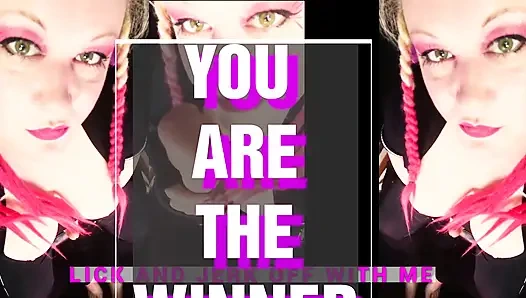 The jerk and lick a dick with Goddess Lana game