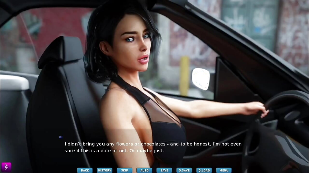 Lady sexy se enamora de una primera cita y le hace una mamada - juego
