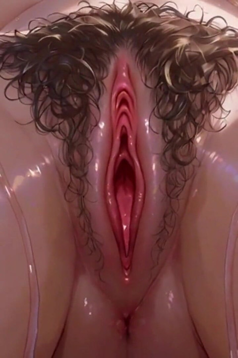 Hairy Wet Pussy Close up - Soaking and Pulsing