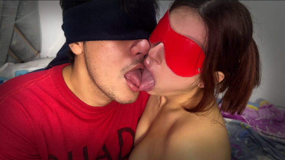 How lucky I am to be able to savor my stepsister's deep kisses along with the delight of her tongue