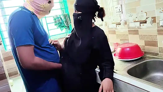 Hungry stepson eat his sexy stepmom Juicy Pussy in the kitchen Desi xxx