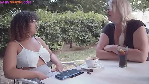 Mrs. Godmother Fina Introduces Her Niece to Cris Angelo and Her Tits Are Hard Sucked and Fucked