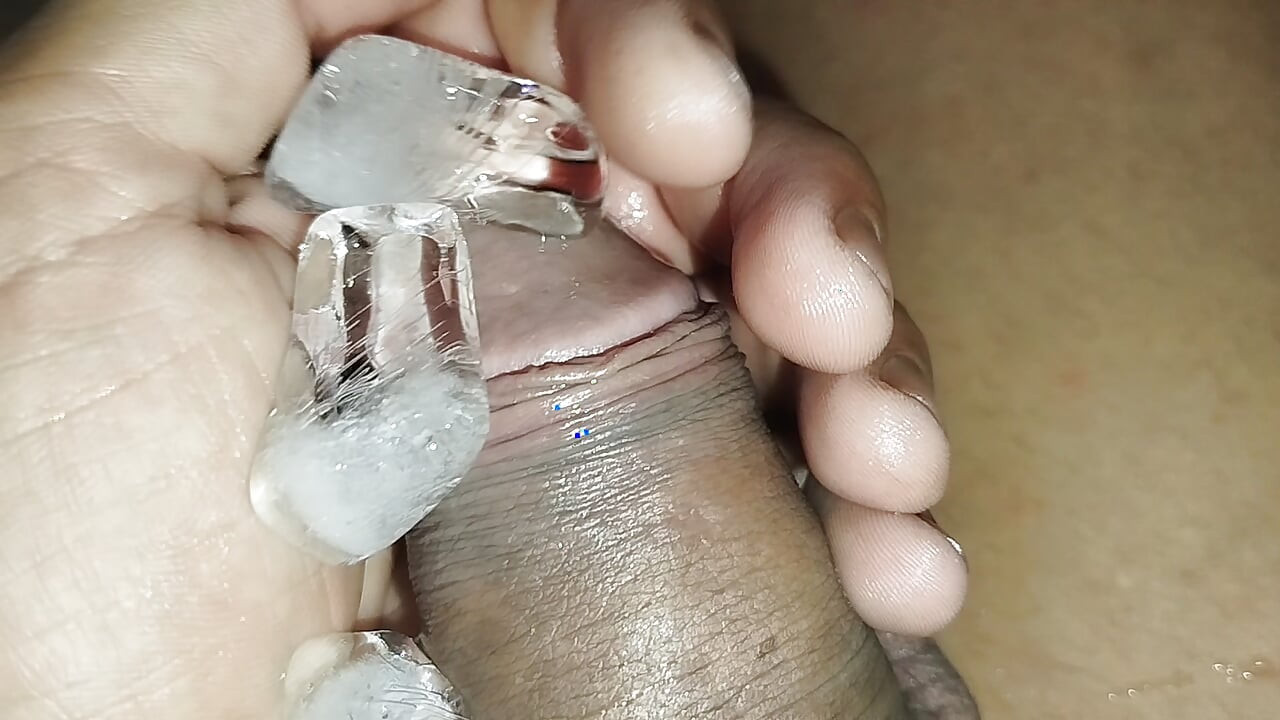 Ice on the penis