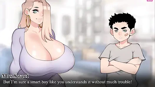 Tante seksi tetanggaku nggak percaya aku menghamilinya