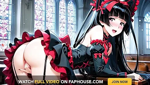 Rory Mercury merayu Yohji Itami tepat di kuil dalam adaptasi AI dari Gate