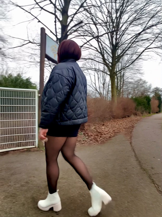 Nicolette Knitted Dress Tights and Chelsea Boots