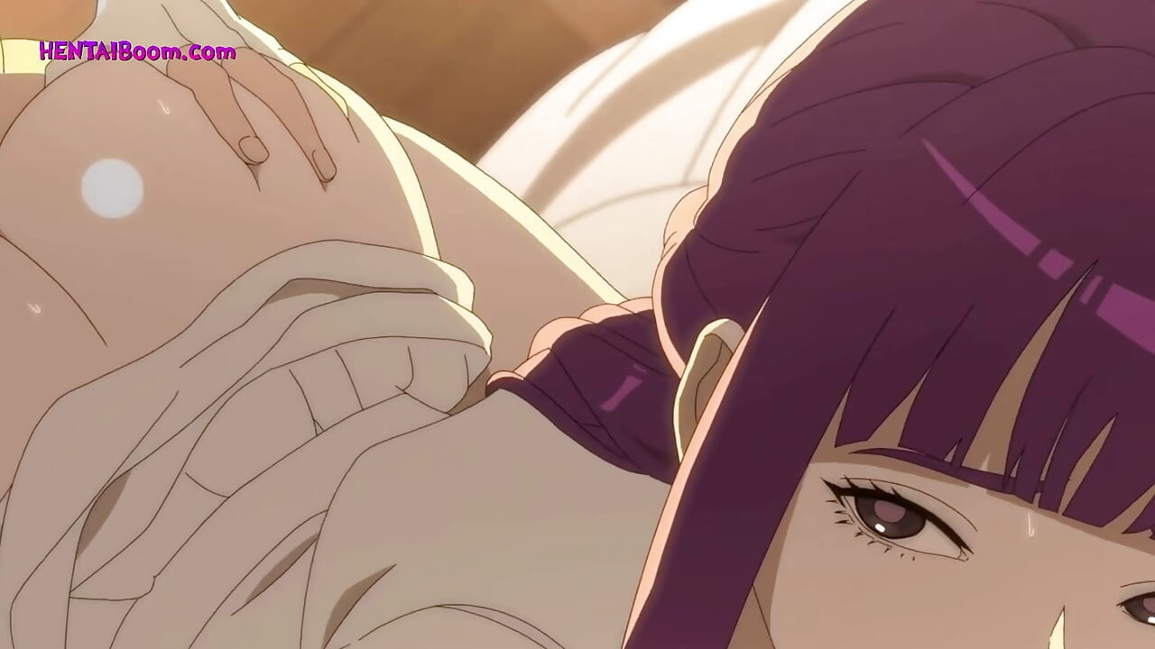 エロアニメカップルの情熱的なベッドルームセックス