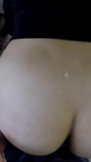 Captivating moment from "Outdoor Facial and Bent Over Couch for TWO Cumshots"