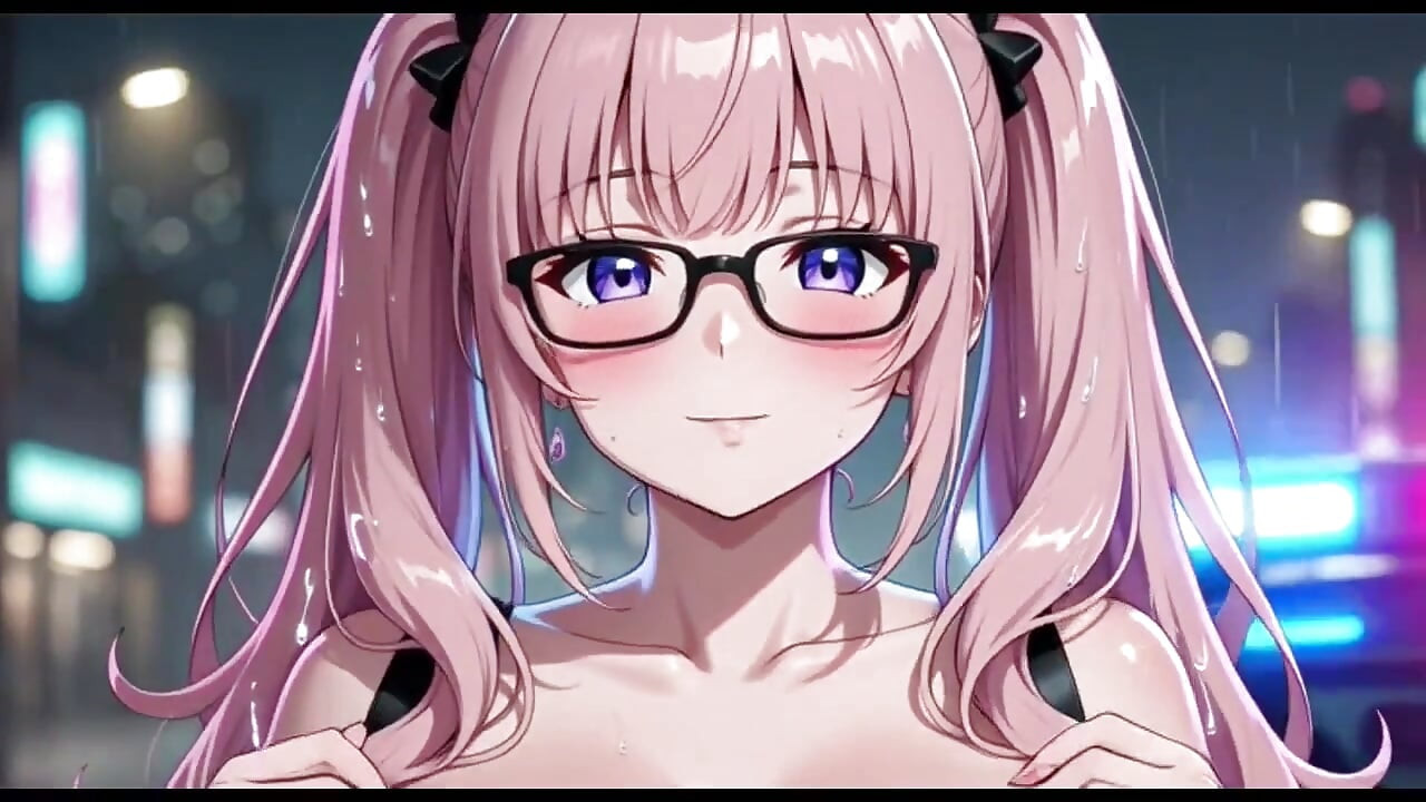 Two Anime Girls Working at Office, Ai Animation