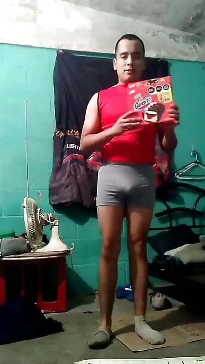 Jesus shirtless in boxer making goose cupcake smoothie video of 2020