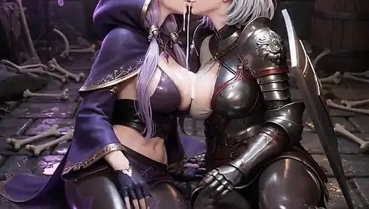 Hentai Magician And Knight Come Home From Sex Dungeon