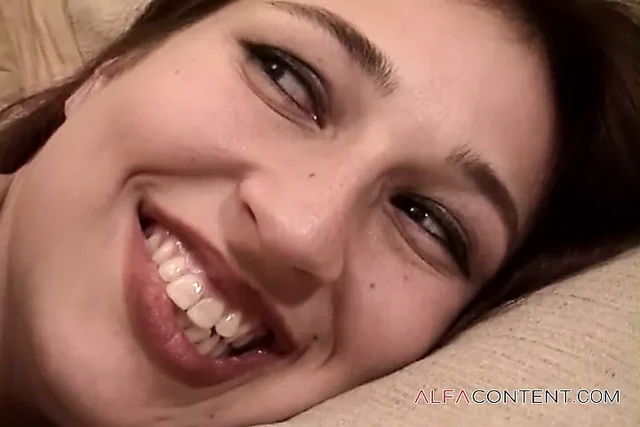 Nice Asian brunette loves anal