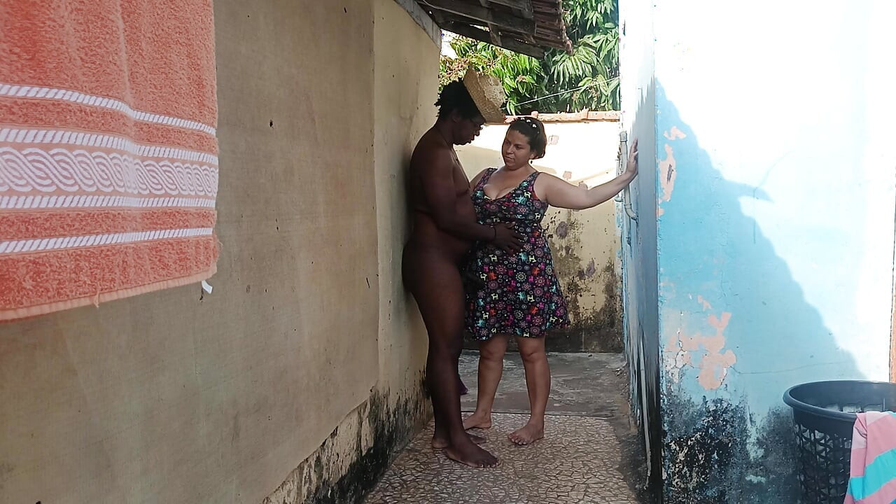 I caught the neighbor at home and came inside her