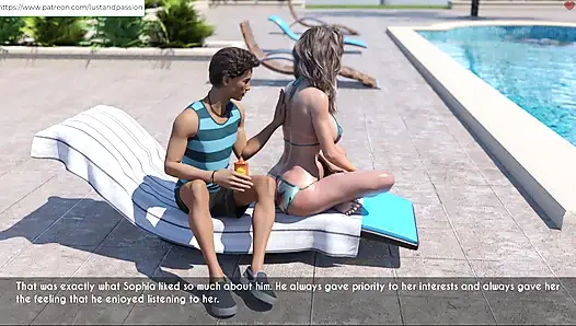 AWAM - Сэм на массаже, лосьон на спине Sophia