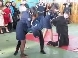 Women hancuffing Men