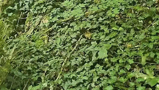 Ich berührte mich im Wald, als ein Voyeur mich erwischte und meine muschi fickte.