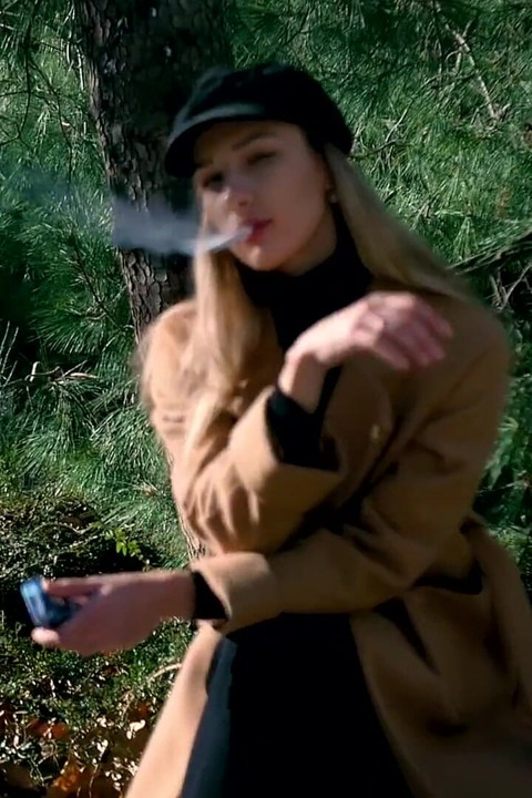 Outdoors Smoking with Beaty Russian Girl 2