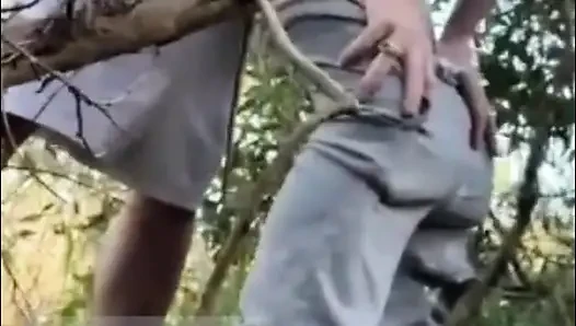 Hot Amateur Boy Sucks and Rims in the Woods