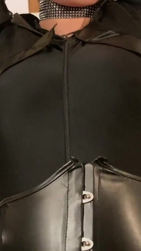 Spandex, Nylons, Heels Pissing and Masturbation Bondage | Clip 1