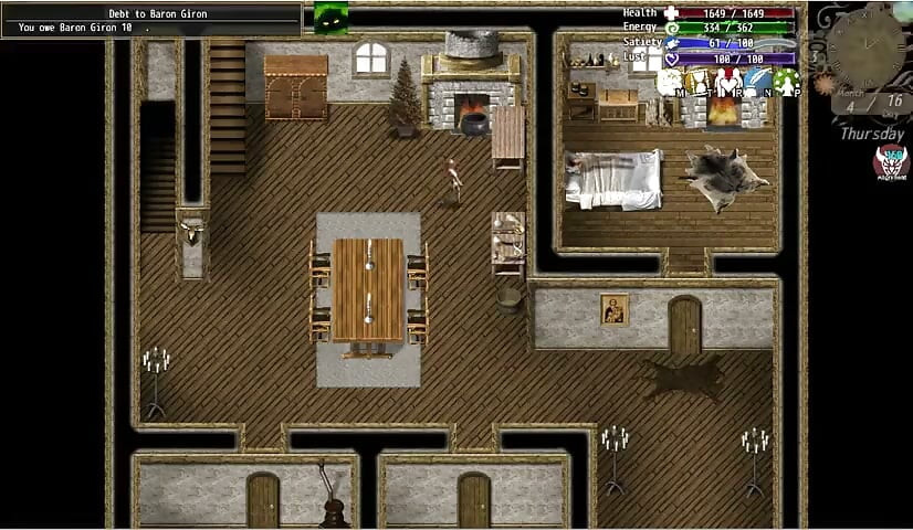 A Struggle with Sins - Gameplay - Roleplay - Female Prisoner Sex with Guard and Goblin Fucks 4 Women