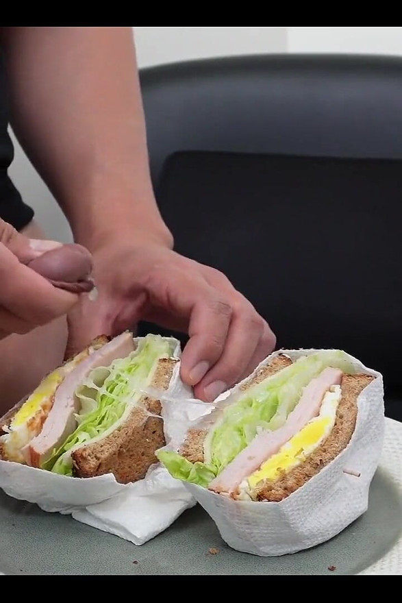 Good Morning Asmr Cum Eating Sandwich