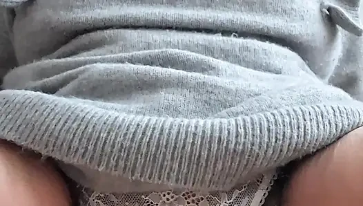 Mom in panties seduces