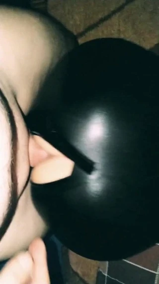 Getting fucked in my shiny latex catsuit