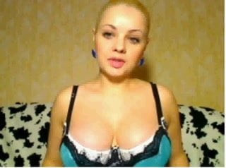 busty blonde webcam model
