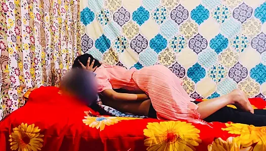 The girl came to her boyfriend's house to convince her but the boyfriend caught her and fucked her fast and made her scream