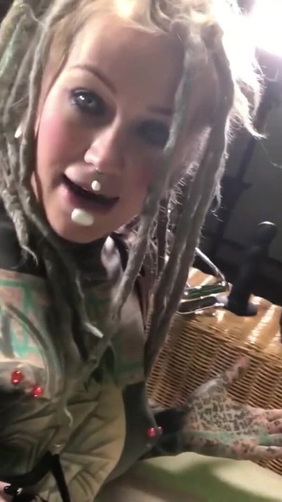 Horny Alternative Tattooed Girl Shows Her Sex Toys With Ass Plug In | Clip 1