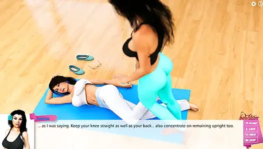 Тошкина Перерождение Noemi: две шаловливые девушки занимаются йогой, эпизод 15