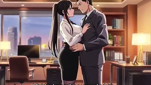 Big tits secretary gets bent over the desk by her boss for fucking private meeting