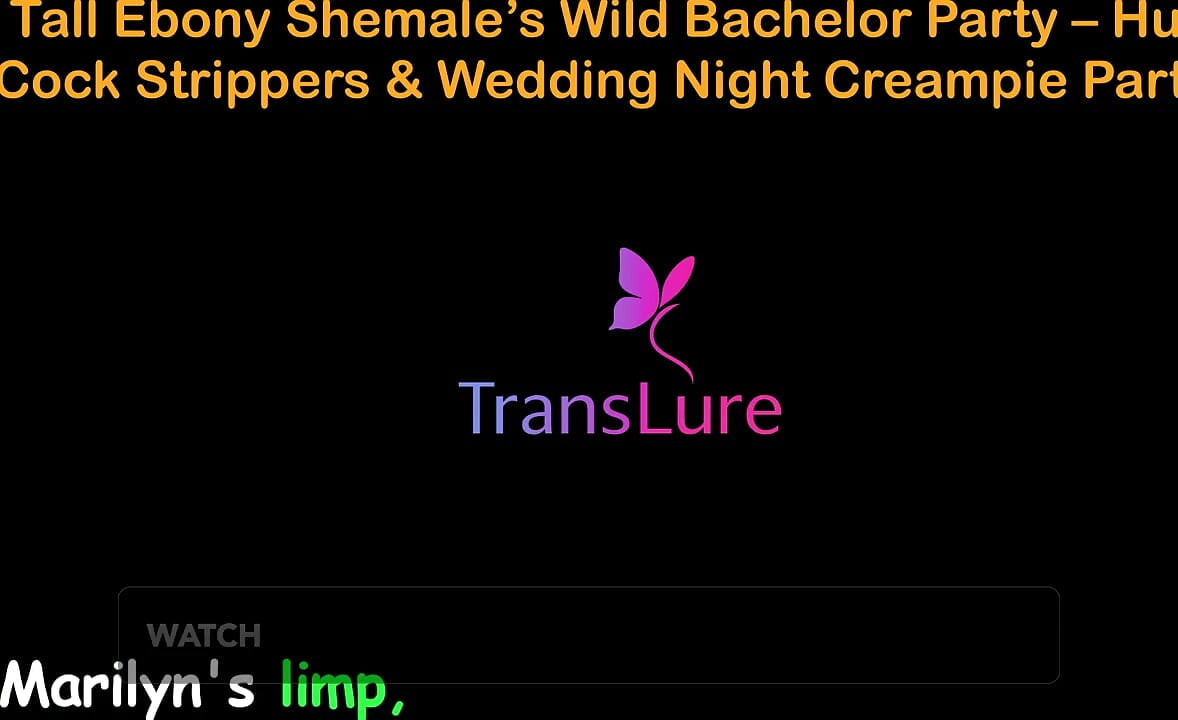 English Audio Sex Story - Tall Ebony Shemale's Wild Bachelor Party - Huge Cock Strippers & Wedding Night Creampie - 3