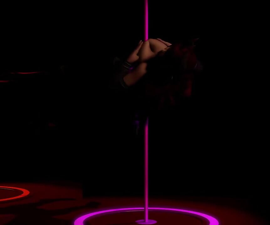 Red Hot Succubus Demon Girl Pole Dancing - 3D Porn