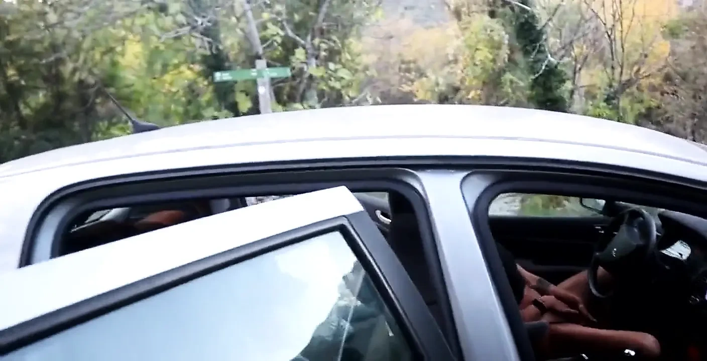 In my car touching myself for you