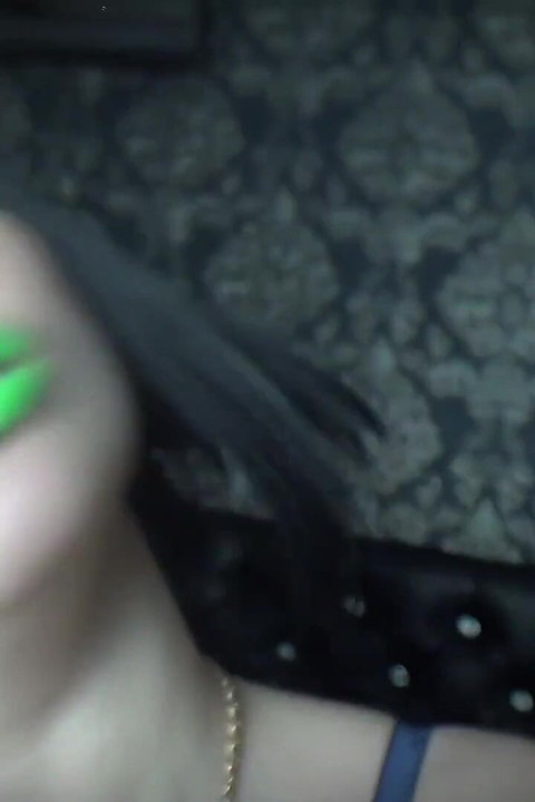 Mesmerized phosphoric glossy green lips