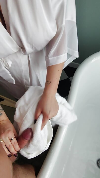 Stepmommy Takes Her Stepson to Pee on Him and Make Him Pee Too.