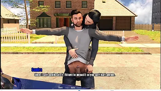 Nine evi 4: kredi ofisindeki kadın, polis, masaj seksi