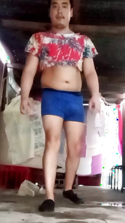 Jesus in boxer pulling his penis 173
